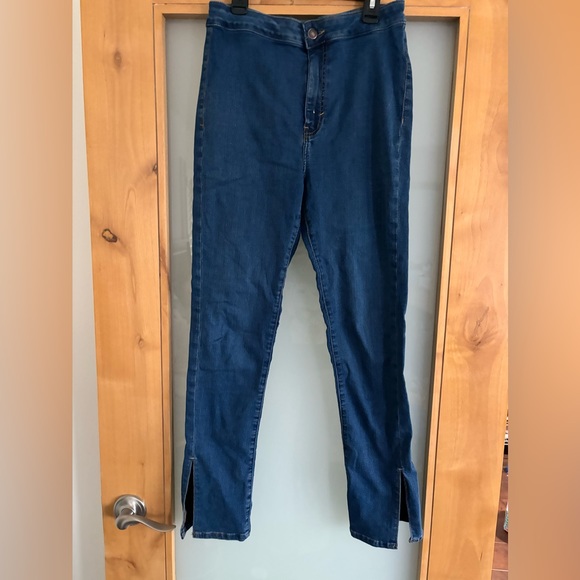 We The Free Riley Slit Skinny Jeans Free People High Rise Size 30 - Picture 3 of 5